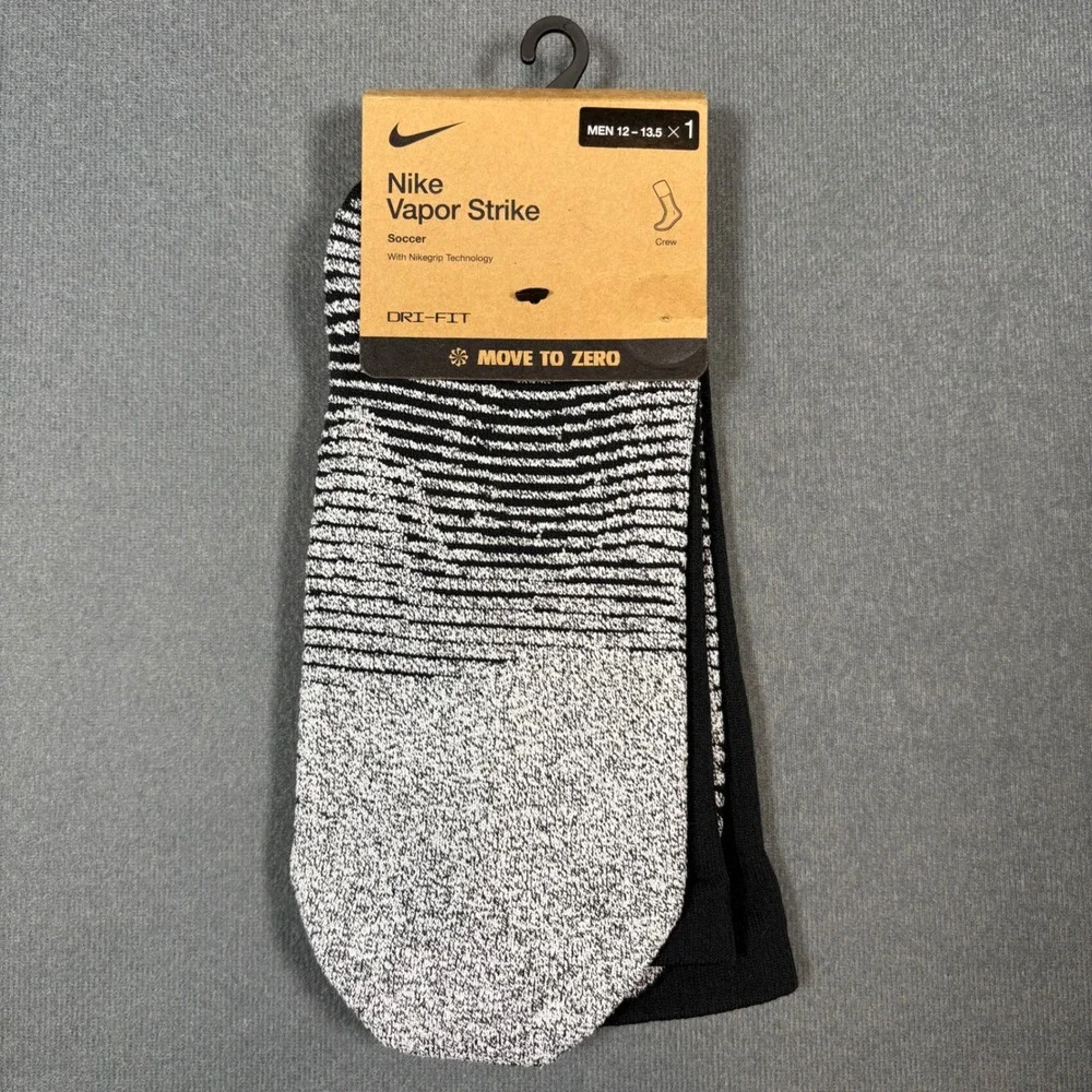 NikeGrip Vapor‎ Strike Soccer/Futbol Crew Socks M12-13.5 DH6613-010